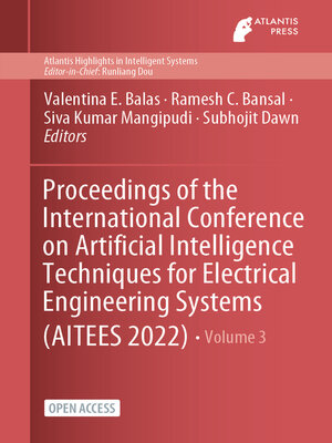 cover image of Proceedings of the International Conference on Artificial Intelligence Techniques for Electrical Engineering Systems (AITEES 2022)